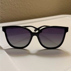 Cole Haan Vintage Polarized Black Sunglasses